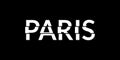 Paris typography text. Paris print or slogan with glitch effect. T-Shirt, print, poster, graphic design. Vector illustration.